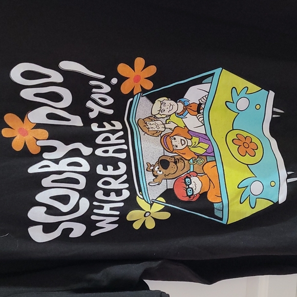hanna barbera Other - Scooby Doo Where Are You Mystery Machine Van Shaggy Black Retro Tee T Shirt XL